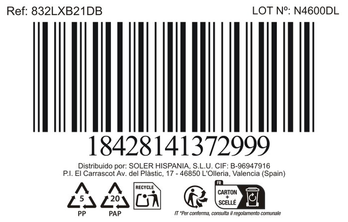 La Mediterranea Copa Sidari Azul 350 cc (Pack de 36 unidades)
