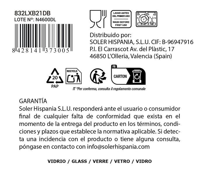 La Mediterranea Copa Sidari Azul 350 cc (Pack de 36 unidades) La Mediterranea Copa Sidari Azul 350 cc (Pack de 36 unidades)