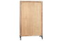 DKD Home Decor Armario Moderno Marron Acacia y Metal 40 x 161 x 90 cm con 2 Puertas y 3 Estanterías