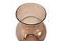DKD Home Decor Jarrón de Cristal Ámbar 16x16x27 cm