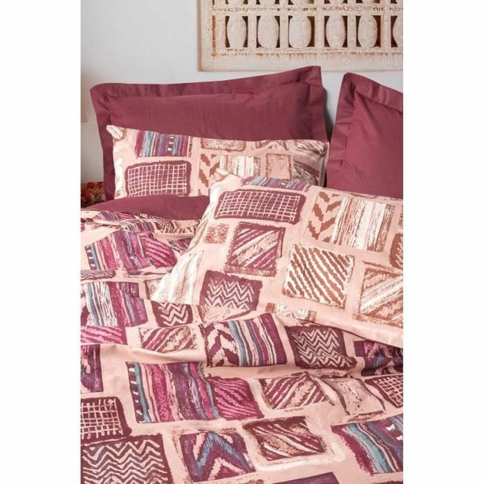 Aucune Juego de Cama Rojo 100% Algodón con Funda Nórdica y 2 Fundas de Almohada Aucune Juego de Cama Rojo 100% Algodón con Funda Nórdica y 2 Fundas de Almohada