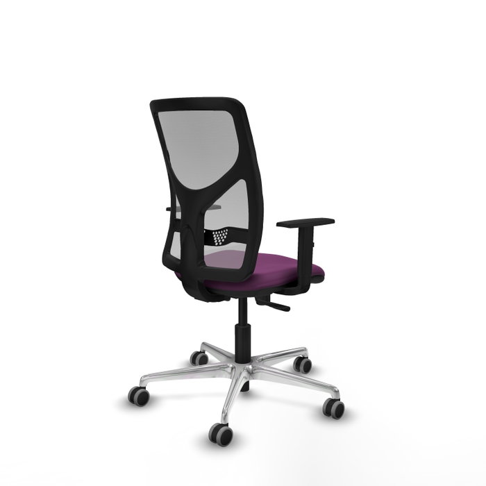 PIQUERAS Y CRESPO Silla de oficina Motilla con mecanismo Sincro, Morado y Gris