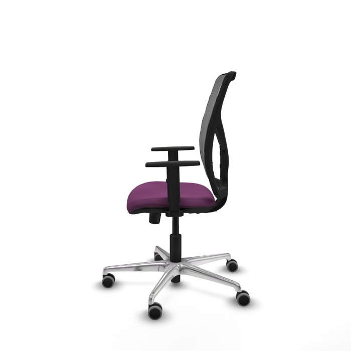 PIQUERAS Y CRESPO Silla de oficina Motilla con mecanismo Sincro, Morado y Gris