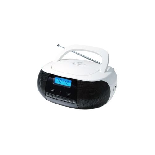 SUNSTECH CRUSM400WT Radio CD Portátil MP3 USB FM PLL 2W Blanco SUNSTECH CRUSM400WT Radio CD Portátil MP3 USB FM PLL 2W Blanco