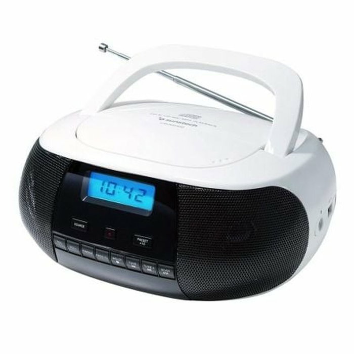 SUNSTECH Radio CD Portátil CRUSM400 Blanco SUNSTECH Radio CD Portátil CRUSM400 Blanco