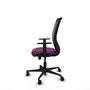 PIQUERAS Y CRESPO Silla de oficina Zulema con mecanismo Sincro, Morado y Negro