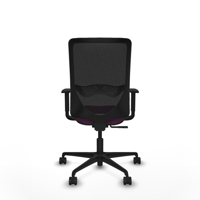 PIQUERAS Y CRESPO Silla de oficina Zulema con mecanismo Sincro, Morado y Negro