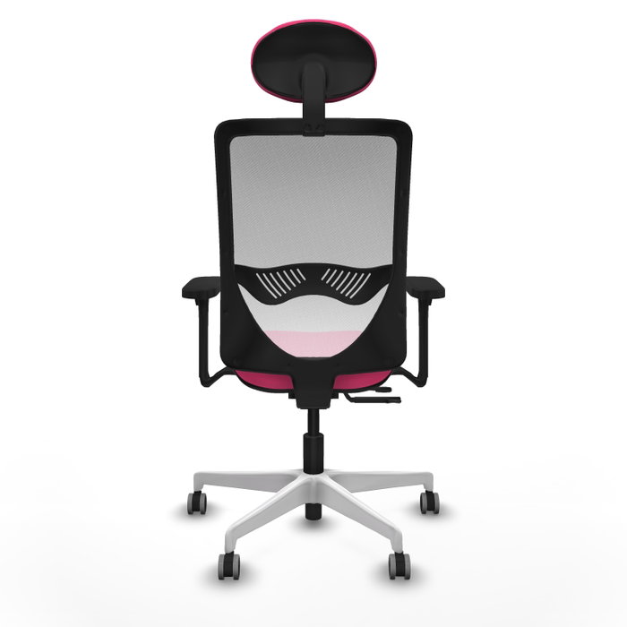 PIQUERAS Y CRESPO Silla de oficina Zulema Rosa y Blanco PIQUERAS Y CRESPO Silla de oficina Zulema Rosa y Blanco