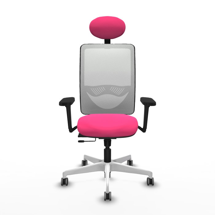 PIQUERAS Y CRESPO Silla de oficina Zulema Rosa y Blanco PIQUERAS Y CRESPO Silla de oficina Zulema Rosa y Blanco
