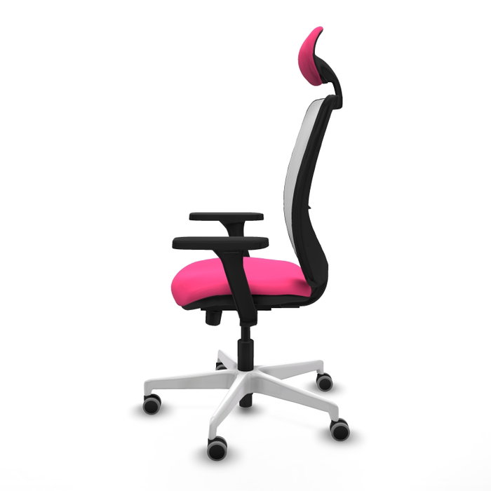 PIQUERAS Y CRESPO Silla de oficina Zulema Rosa y Blanco PIQUERAS Y CRESPO Silla de oficina Zulema Rosa y Blanco