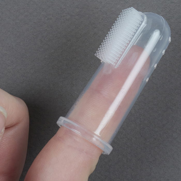 Tom et Zoe Cepillo Dientes Bebé con Dedal de Silicona para Higiene Bucodental