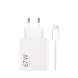 Xiaomi 67W HyperCharge Combo (Type-A) con cable USB Tipo-C, Blanco