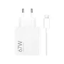 Xiaomi 67W HyperCharge Combo (Type-A) con Cable USB-C Blanco
