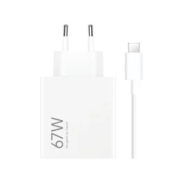 Xiaomi 67W HyperCharge Combo (Type-A) con cable USB tipo C, Blanco
