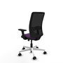 PIQUERAS Y CRESPO Silla de oficina Zulema con mecanismo Sincro/Traslack, Morado y Negro