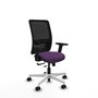 PIQUERAS Y CRESPO Silla de oficina Zulema con mecanismo Sincro/Traslack, Morado y Negro
