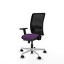 PIQUERAS Y CRESPO Silla de oficina Zulema con mecanismo Sincro/Traslack, Morado y Negro