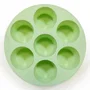 Muitomas Bandeja de Silicona para Muffins para Air Fryer, Verde