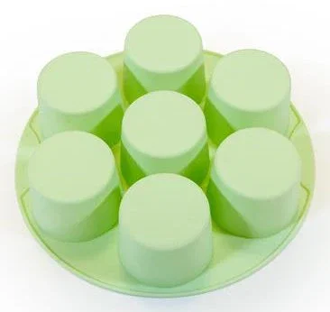 Muitomas Bandeja de Silicona para Muffins para Air Fryer, Verde Muitomas Bandeja de Silicona para Muffins para Air Fryer, Verde