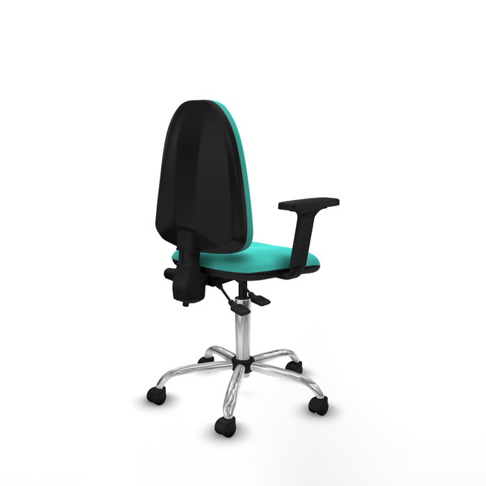 PIQUERAS Y CRESPO Silla de oficina Aýna color Turquesa con mecanismo de doble maneta PIQUERAS Y CRESPO Silla de oficina Aýna color Turquesa con mecanismo de doble maneta