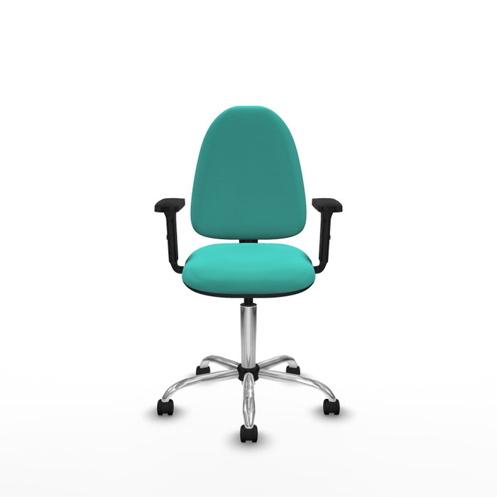 PIQUERAS Y CRESPO Silla de oficina Aýna color Turquesa con mecanismo de doble maneta PIQUERAS Y CRESPO Silla de oficina Aýna color Turquesa con mecanismo de doble maneta