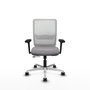 PIQUERAS Y CRESPO Silla de oficina Haches Gris y Blanco