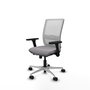PIQUERAS Y CRESPO Silla de oficina Haches Gris y Blanco