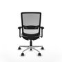 PIQUERAS Y CRESPO Silla de oficina Haches Gris y Blanco