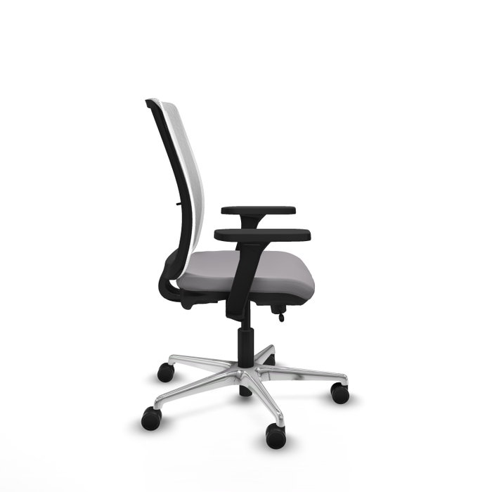 PIQUERAS Y CRESPO Silla de oficina Haches Gris y Blanco PIQUERAS Y CRESPO Silla de oficina Haches Gris y Blanco