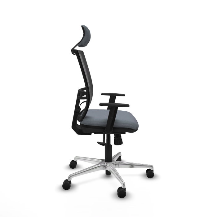PIQUERAS Y CRESPO Silla de oficina Yunquera con mecanismo Sincro, Gris y Negro PIQUERAS Y CRESPO Silla de oficina Yunquera con mecanismo Sincro, Gris y Negro