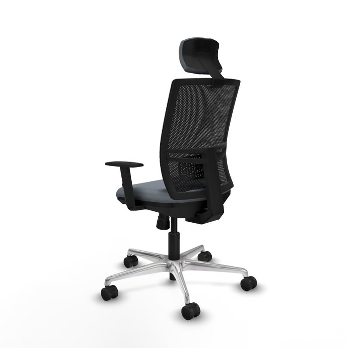 PIQUERAS Y CRESPO Silla de oficina Yunquera con mecanismo Sincro, Gris y Negro PIQUERAS Y CRESPO Silla de oficina Yunquera con mecanismo Sincro, Gris y Negro