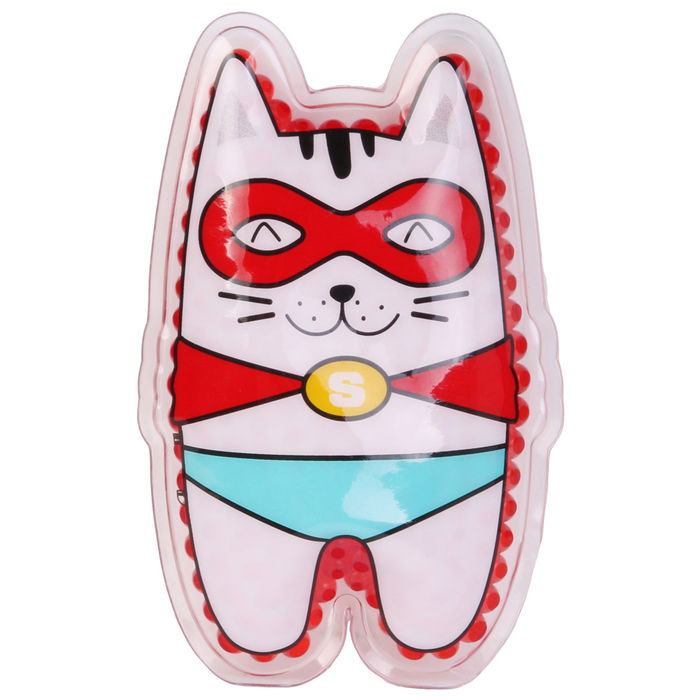 Sensly Bolsa de Hielo-Gel Infantil Unicornio Gato para Alivio de Golpes 9.3x1.5x13 cm