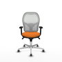 PIQUERAS Y CRESPO Silla de oficina Jorquera Naranja y Blanco