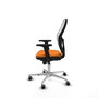 PIQUERAS Y CRESPO Silla de oficina Jorquera Naranja y Blanco