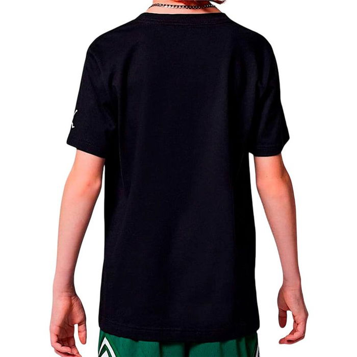 Camiseta de Manga Corta Infantil Jordan Mj Wordmark Emb Crew Negro L