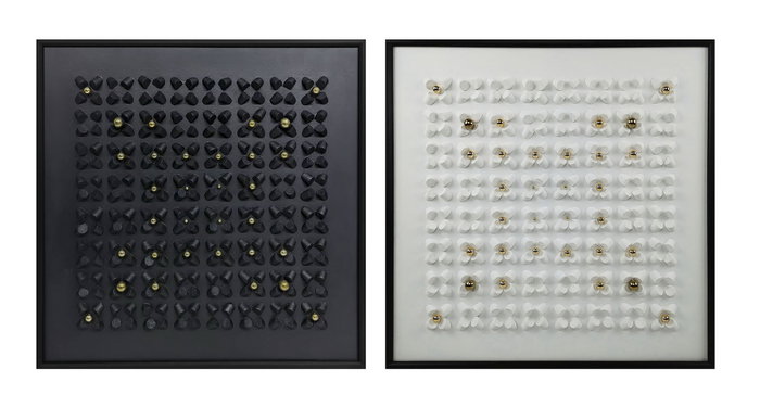 DKD Home Decor Cuadro Lienzo Abstracto Pack de 2 DKD Home Decor Cuadro Lienzo Abstracto Pack de 2