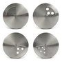 Quttin Set de 24 Especieros de Vidrio e Inoxidable