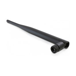 Delock Antena WLAN 802.11 ac/a/b/g/n, RP-SMA Stecker, 4-5 dBi, Omnidireccional con Articulación, Negro - 88393