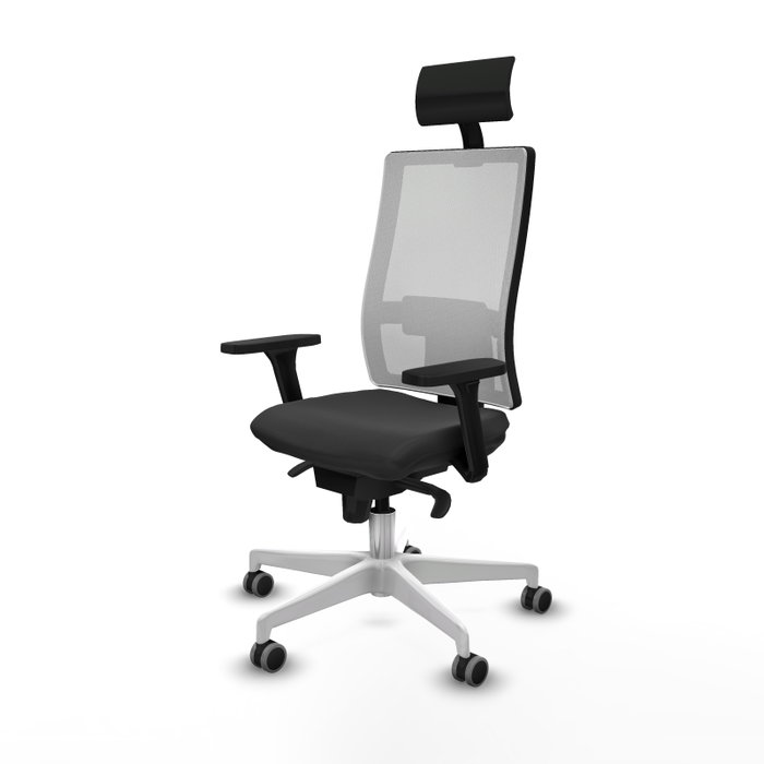 PIQUERAS Y CRESPO Silla de oficina Horna Gris oscuro y Blanco PIQUERAS Y CRESPO Silla de oficina Horna Gris oscuro y Blanco