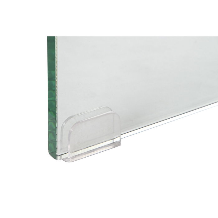 DKD Home Decor Consola de Cristal y MDF en Nogal Marrón DKD Home Decor Consola de Cristal y MDF en Nogal Marrón