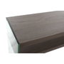 DKD Home Decor Consola de Cristal y MDF en Nogal Marrón