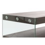 DKD Home Decor Consola de Cristal y MDF en Nogal Marrón