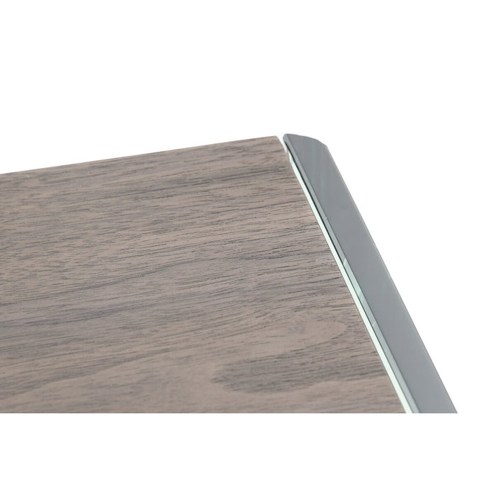 DKD Home Decor Consola de Cristal y MDF en Nogal Marrón DKD Home Decor Consola de Cristal y MDF en Nogal Marrón