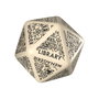 Viridian Jumbo dado Dungeon Room Generator D20 Beige
