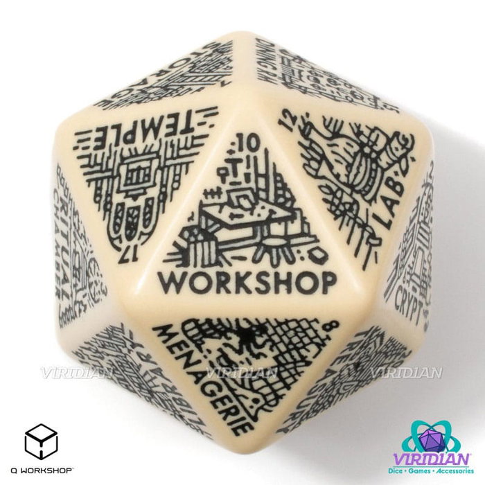 Viridian Jumbo dado Dungeon Room Generator D20 Beige Viridian Jumbo dado Dungeon Room Generator D20 Beige