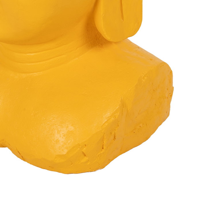 Escultura Buda Amarillo Resina 60,50 X 56 X 108 cm
