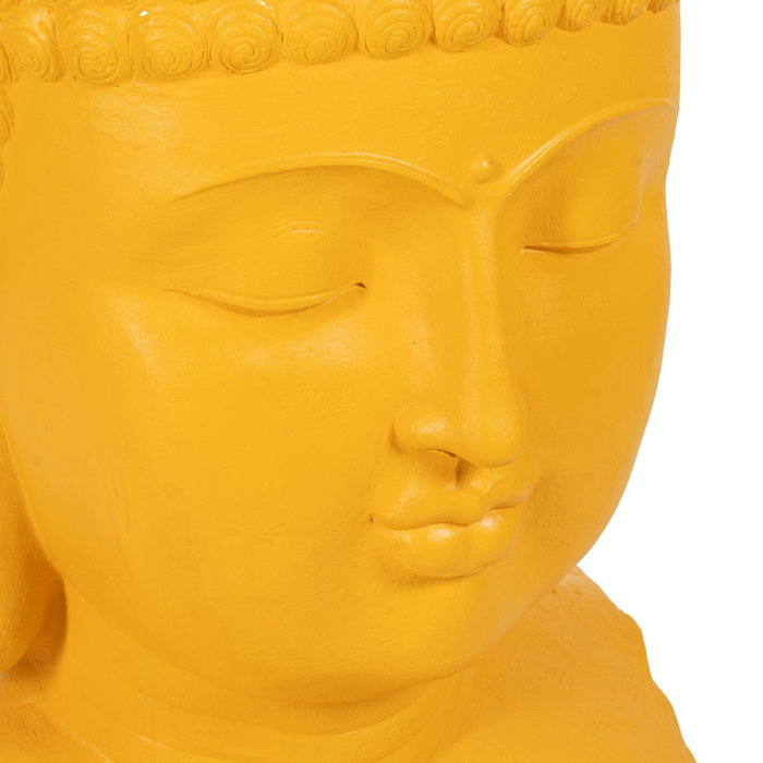 Escultura Buda Amarillo Resina 60,50 X 56 X 108 cm