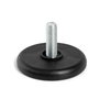HERRAJES ALK Pie Nivelador Toni Ø50 M8X24 Negro para Muebles y Estructuras