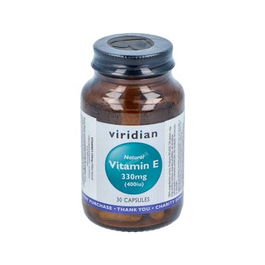 VIRIDIAN Vitamina E 330Mg Natural 30 Cápsulas Vegetales
