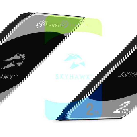 Seagate SkyHawk ST2000VX017 Disco Duro para Videovigilancia 2TB 256MB Cache 3.5" SATA III - Funcionamiento 24/7, RV Sensor, 64 Cámaras